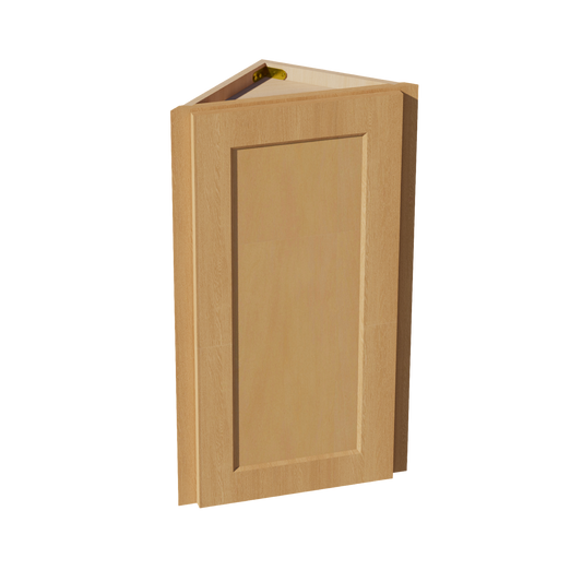WAE1230-ST  Wall Angle End Cabinet 1 Door & 2 Shelves - Shaker Style - Timber   12"W x 30"H x 12"D