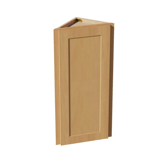 WAE1236-ST  Wall Angle End Cabinet 1 Door & 2 Shelves - Shaker Style - Timber   12"W x 36"H x 12"D