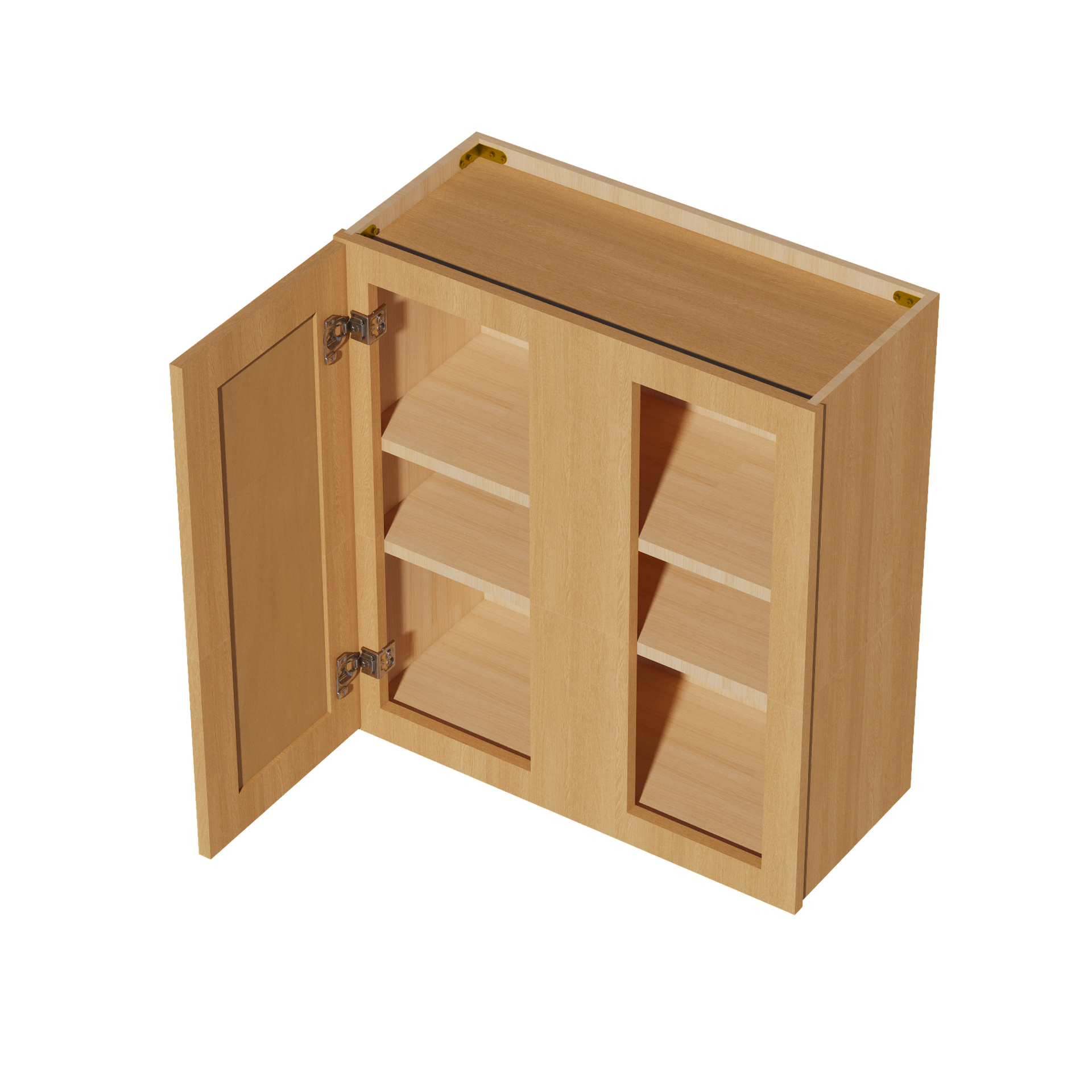 WBC2730-ST  Wall Blind Corner Cabinet 1 Door & 2 Shelves - Shaker Style - Timber   27"W x 30"H x 12"D