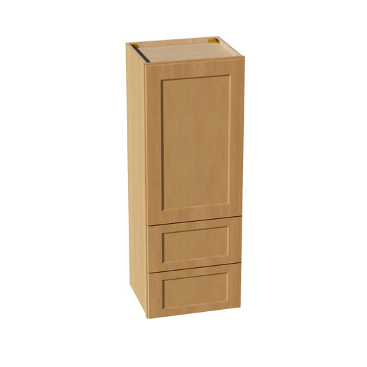 WD1848-ST  Diagonal Wall Corner Cabinet 1 Door & 2 Shelves - Shaker Style - Timber   18'W x 48"H x 15"D