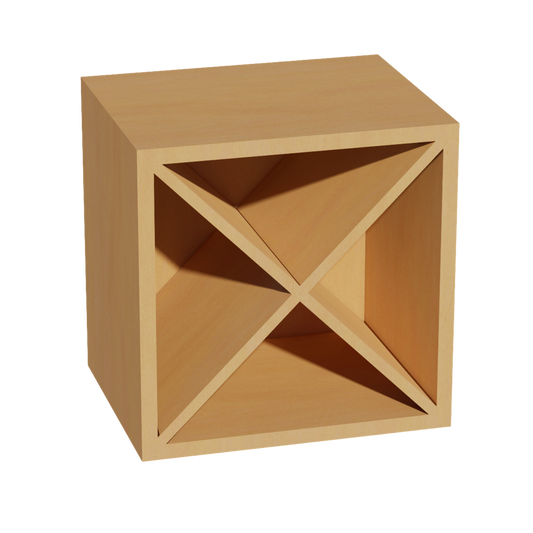 WR1515-ST  Wood Wall Mounted Range Hood - Shaker Style - Timber   15"W x 15"H x 12"D