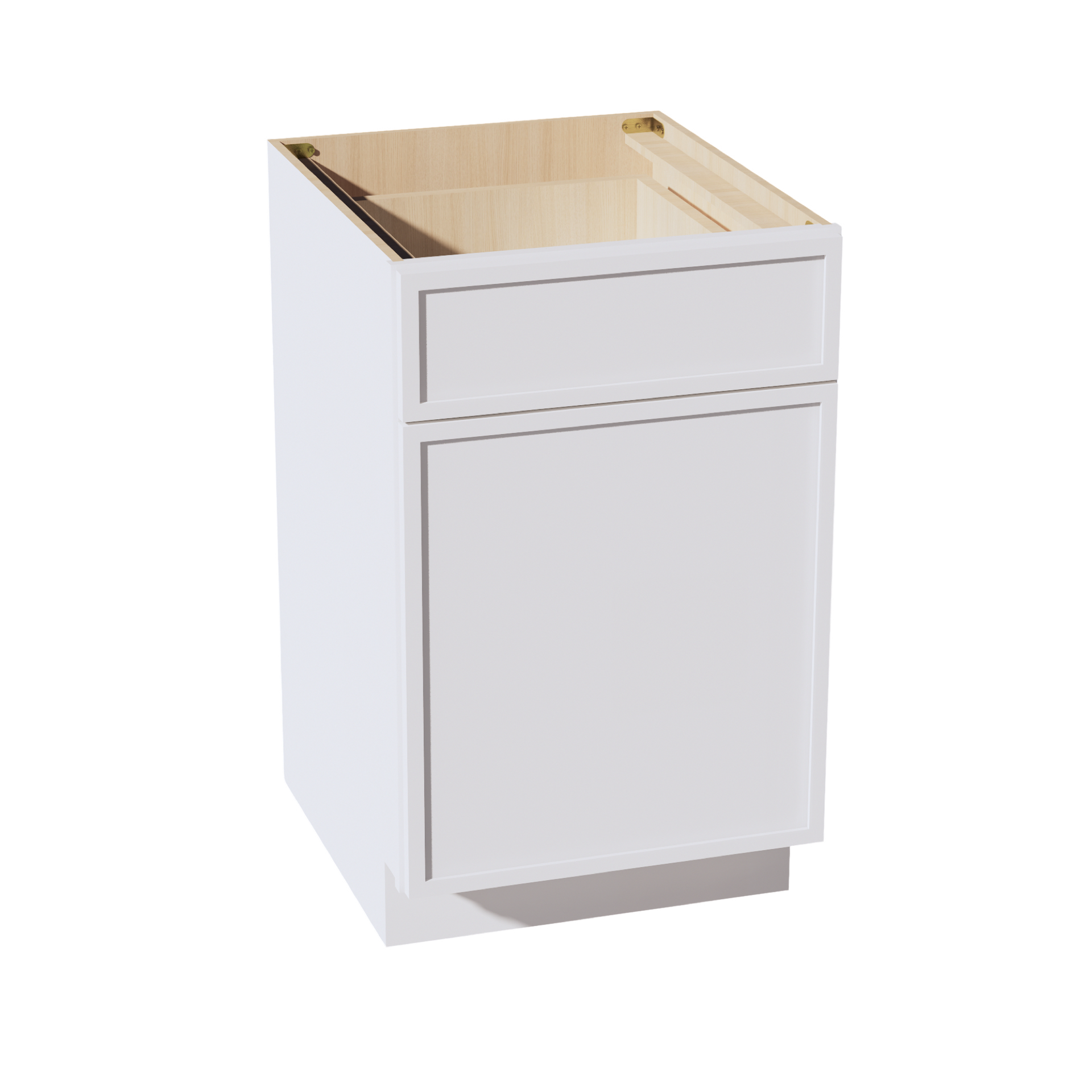 B21-SSW  Base cabinet - Slim Shaker Style - White   21"W x 34-1/2"H x 24"D