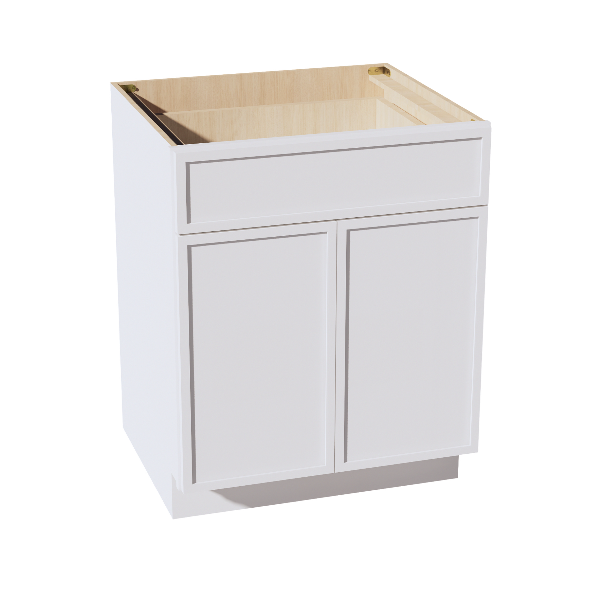B27-SSW  Base cabinet - Slim Shaker Style - White   27"W x 34-1/2"H x 24"D