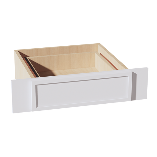 KD30-SSW  Vanity Knee Drawer - Slim Shaker Style - White   30"W x 7-1/2"H x 21"D