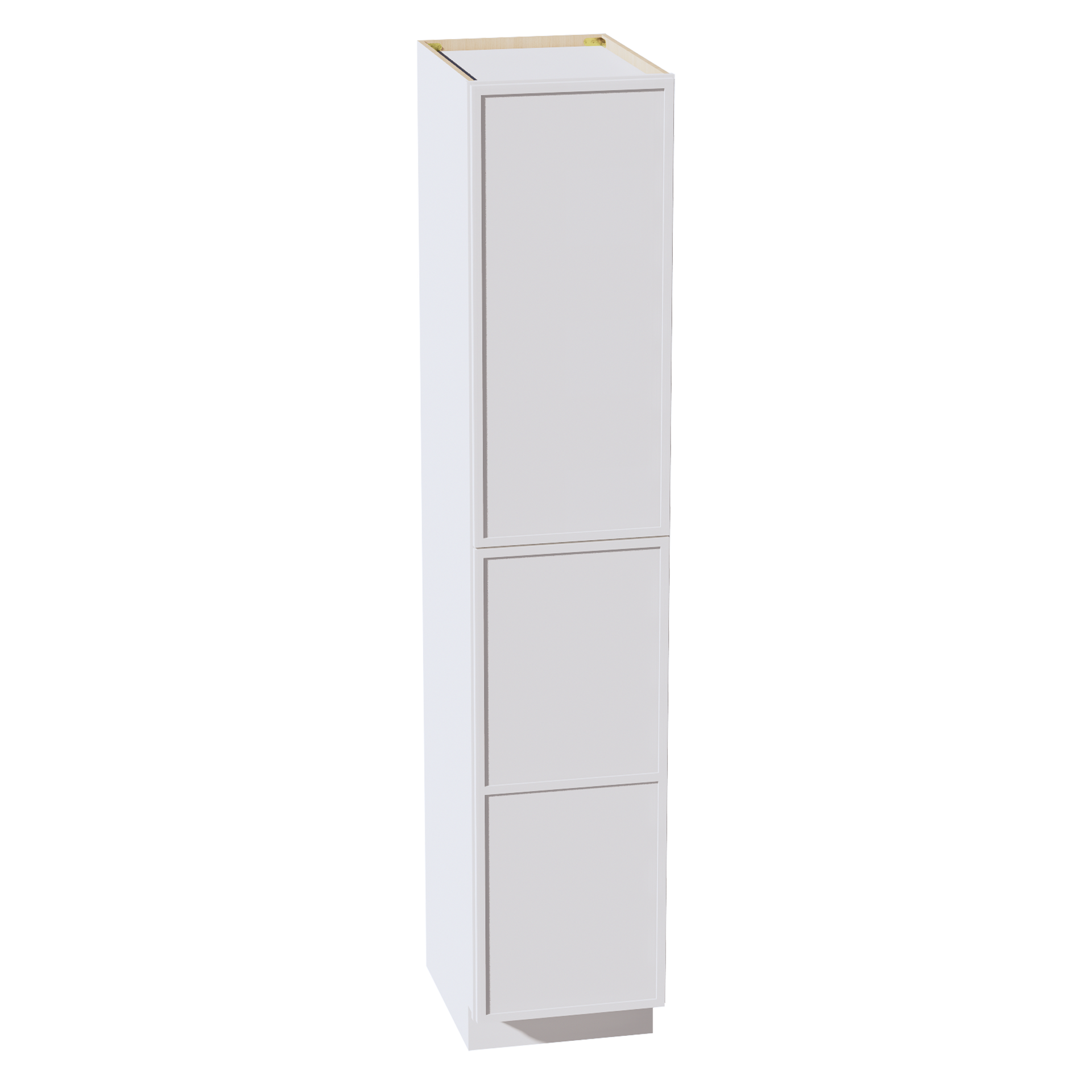 TP1890-SSW  Tall Shelf Pantry Cabinet 2 Door & 6 Sheleves - Slim Shaker Style - White   18"W x 90"H x 24"D