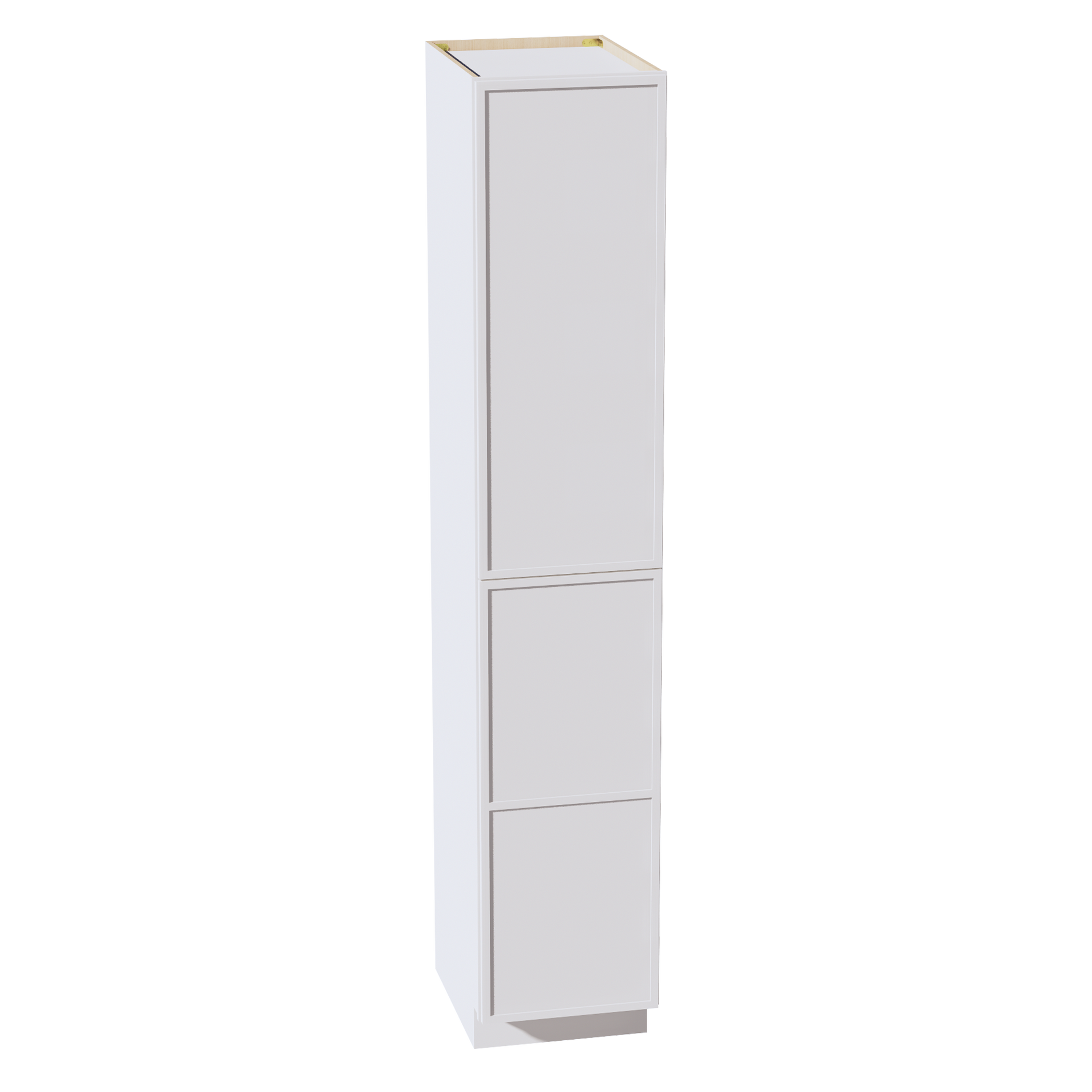TP1896-SSW  Tall Shelf Pantry Cabinet 2 Door & 6 Sheleves - Slim Shaker Style - White   18"W x 96"H x 24"D