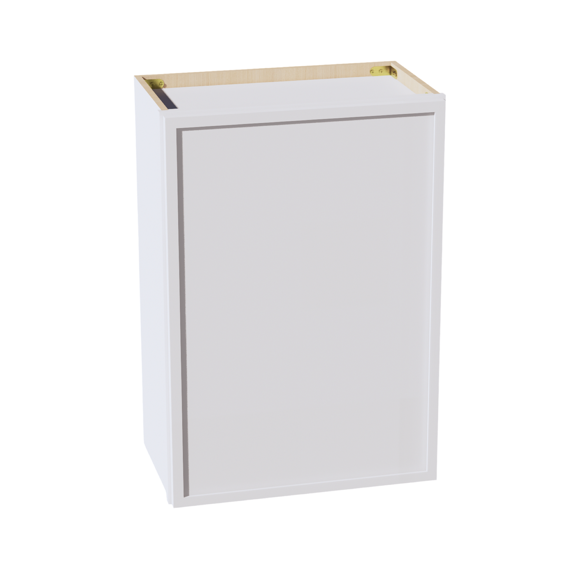 W2130-SSW  Wall Cabinet 1 Door & 2 Shelves - Slim Shaker Style - White   21"W x 30"H x 12"D