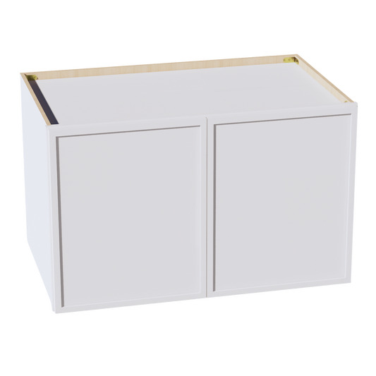 W392424-SSW  Wall Cabinet 2 Doors & 2 Shelves - Slim Shaker Style - White   39"W x 24"H x 24"D