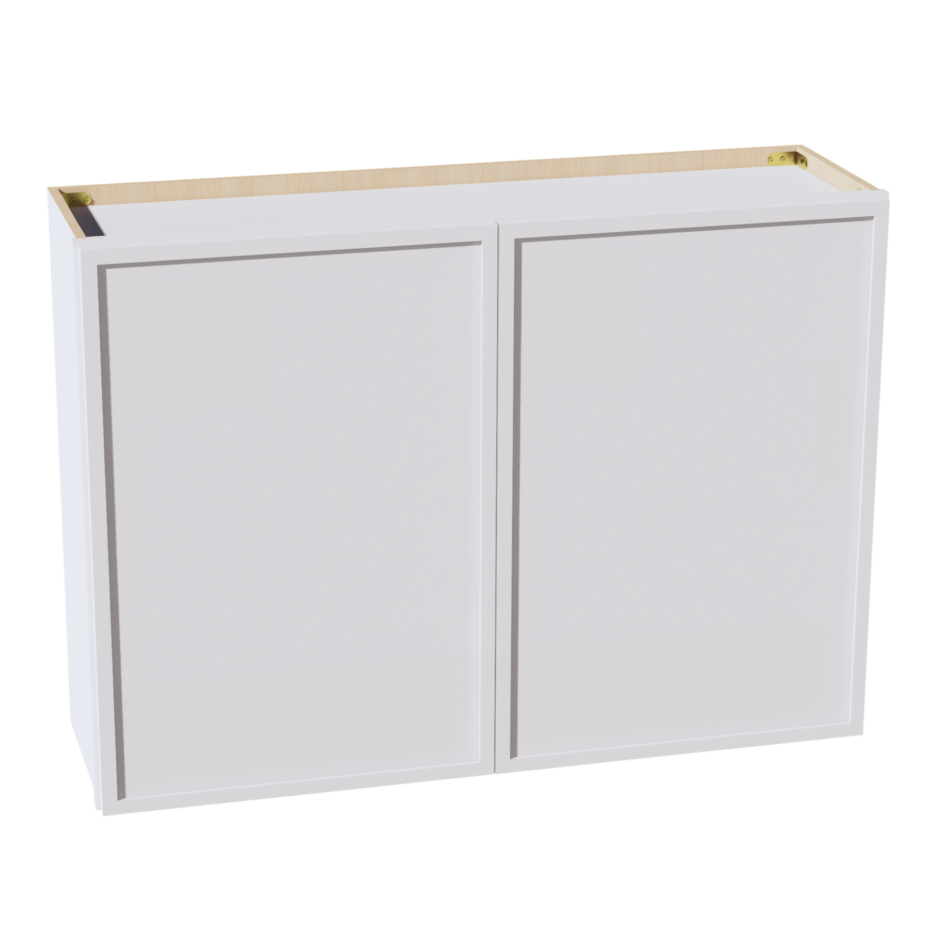 W4230-SSW  Wall Cabinet 2 Doors & 2 Shelves - Slim Shaker Style - White   42"W x 30"H x 12"D