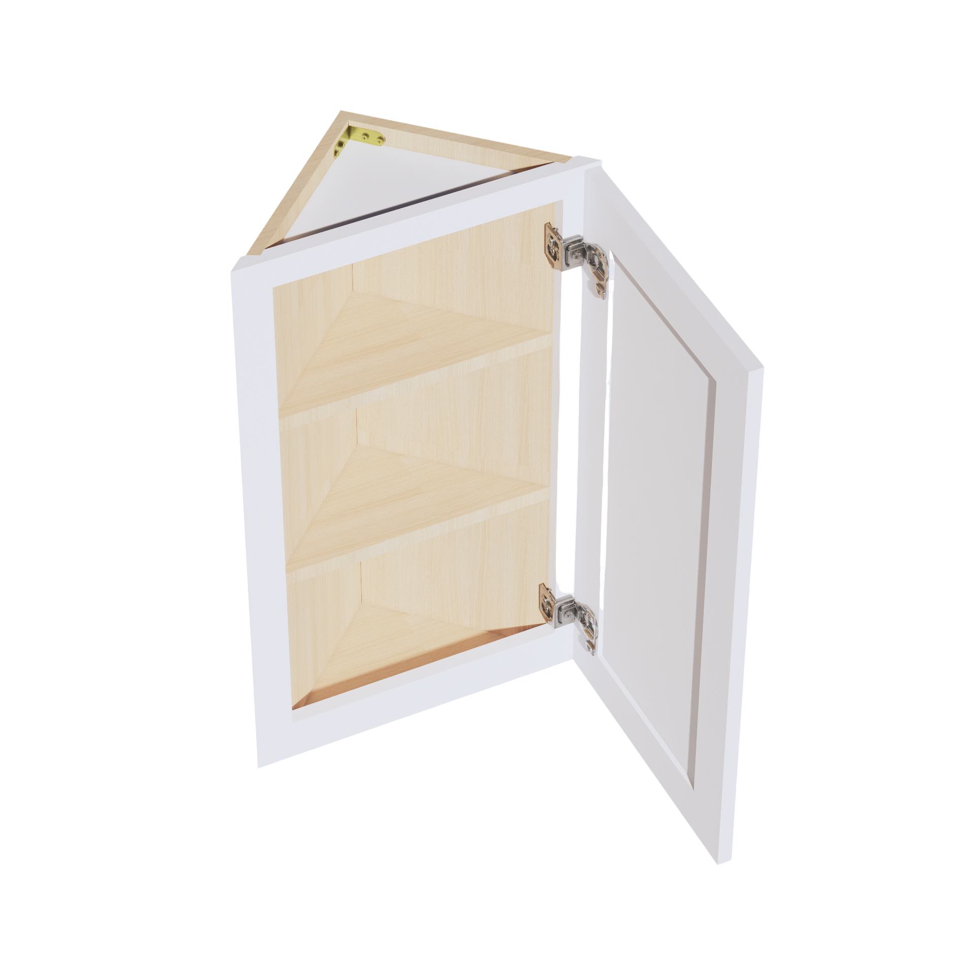 WAE1230-SSW  Wall Cabinet 2 Doors & 2 Shelves - Slim Shaker Style - White   12"W x 30"H x 12"D