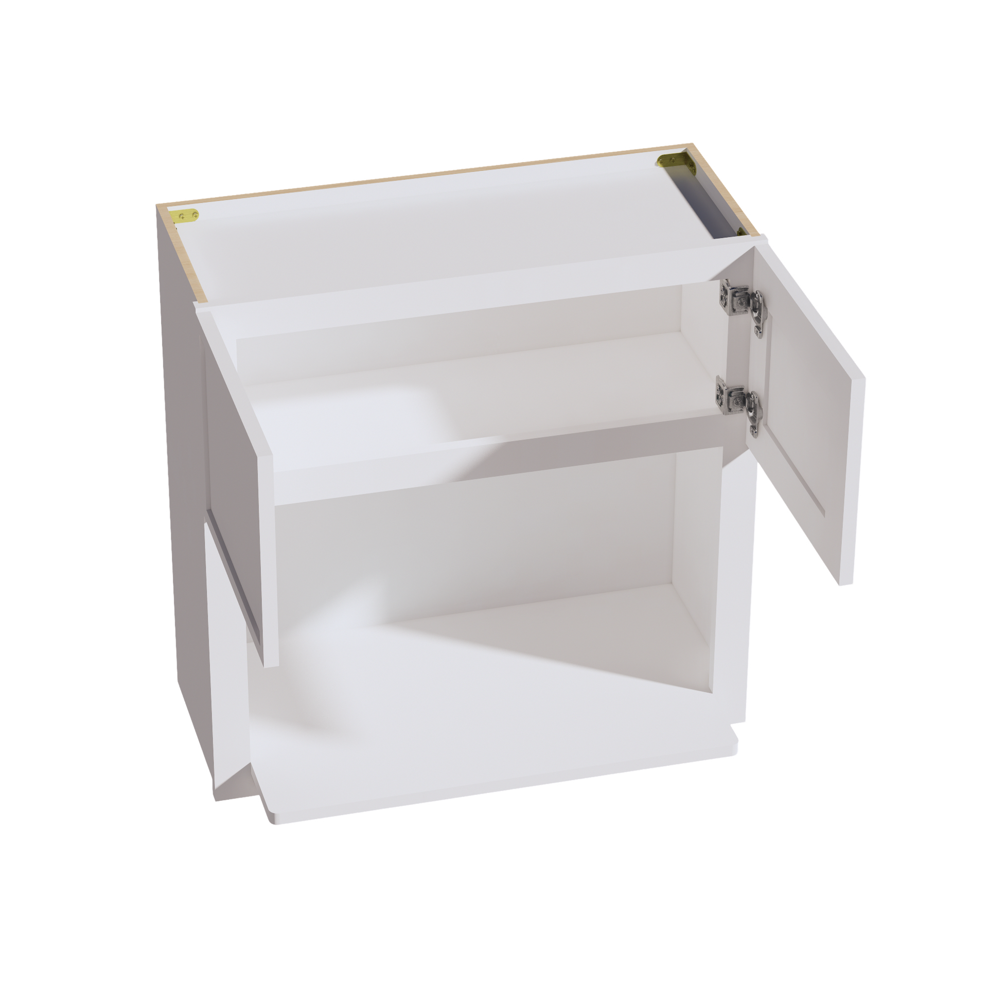 WM3030-SSW  Wall Cabinets 2 Doors Wall Built-in Microwave  - Slim Shaker Style - White   30"W x 30"H x 12"D
