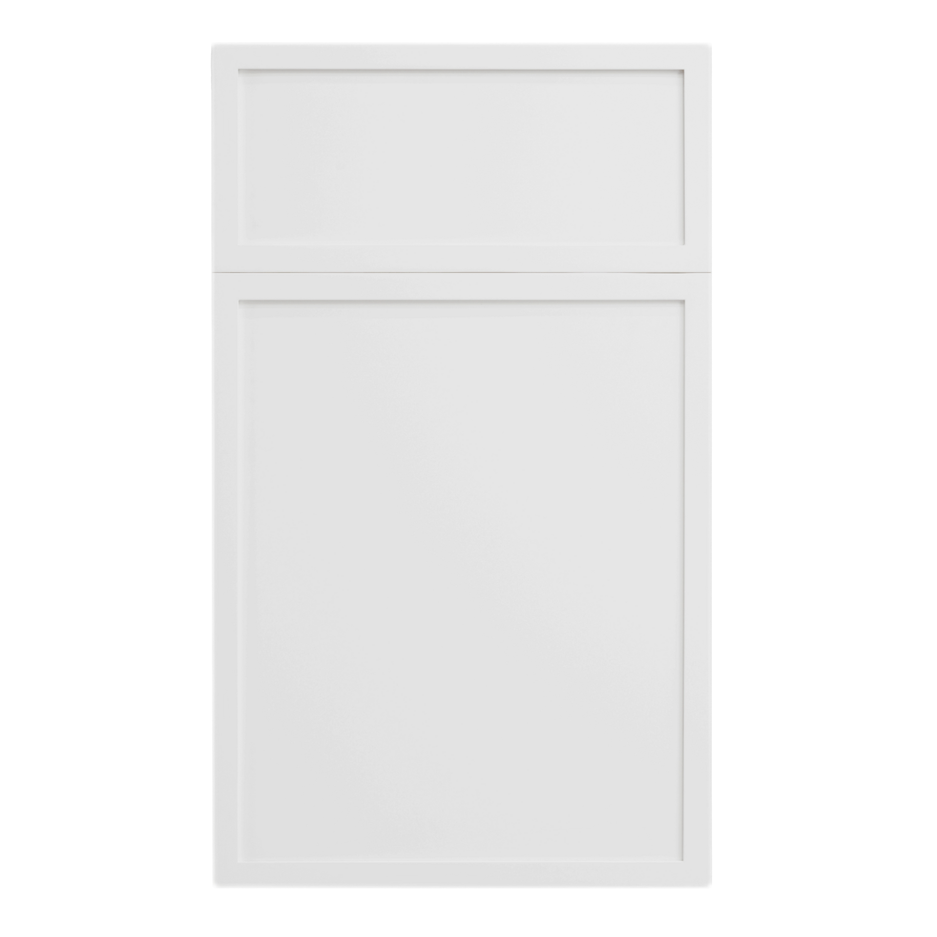 VSB3621-SSW: Slim Shaker White 36"W x 34-1/2"H x 21"D 2 Doors & 1 False Drawer Vanity Sink Base Cabinets