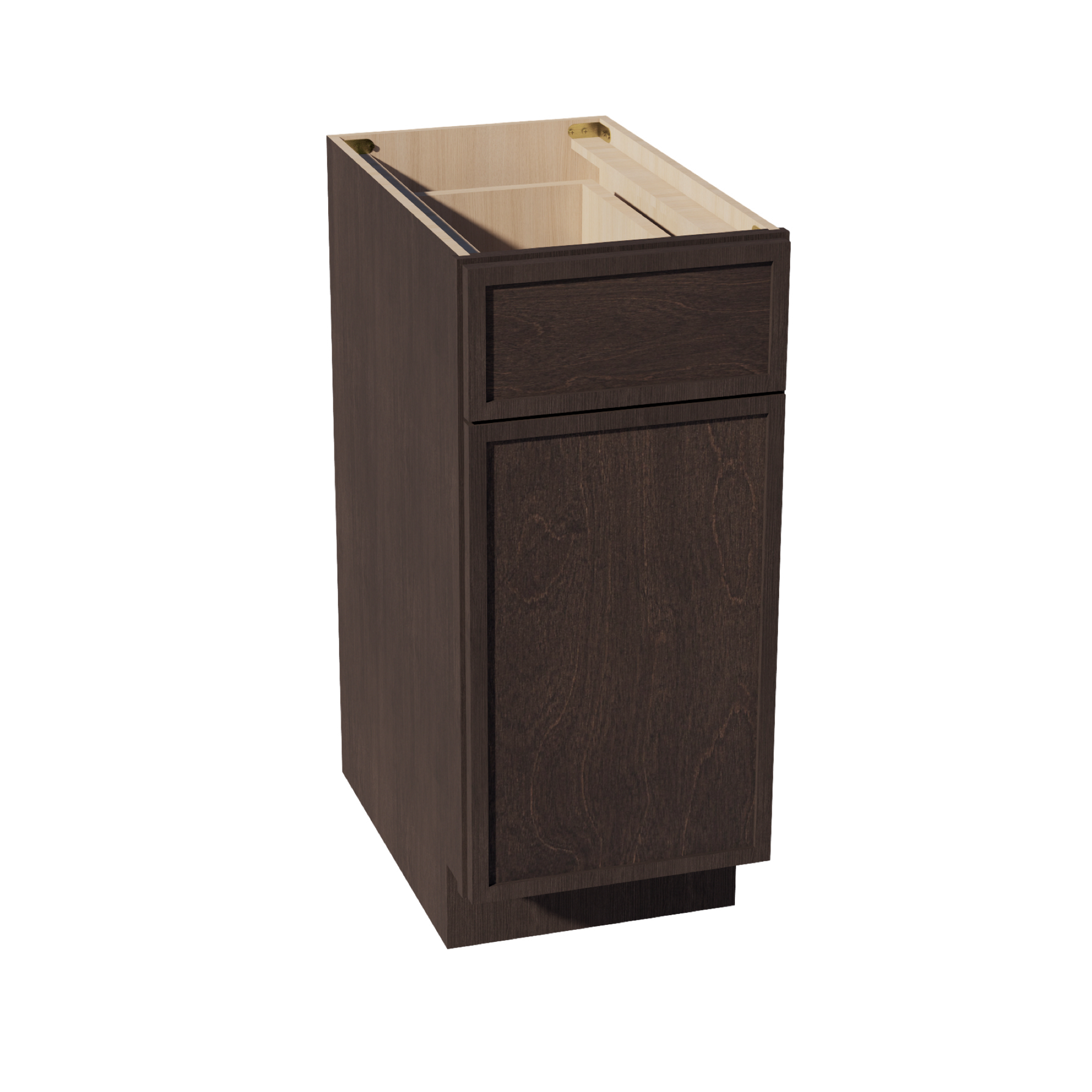 B15-SSE  Base cabinet - Slim Shaker Style - Espresso   15"W x 34-1/2"H x 24"D