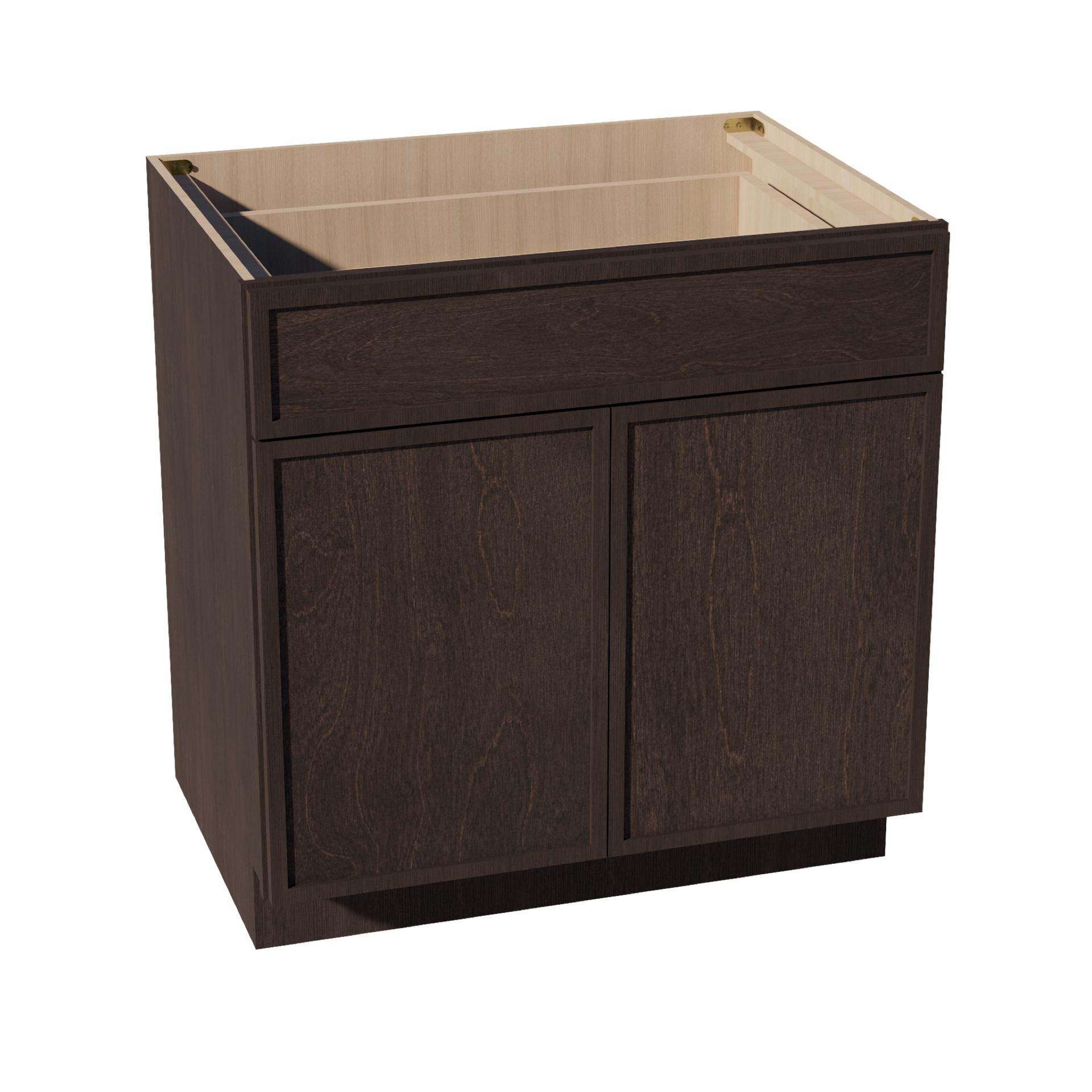 B33-SSE  Base cabinet - Slim Shaker Style - Espresso   33"W x 34-1/2"H x 24"D