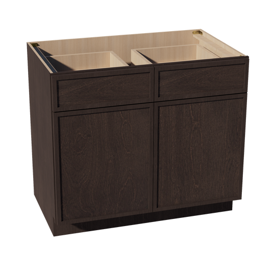B39-SSE  Base cabinet - Slim Shaker Style - Espresso   39"W x 34-1/2"H x 24"D