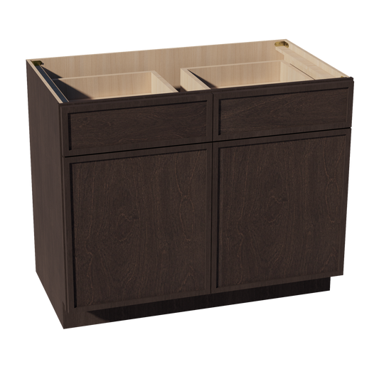 B42-SSE  Base cabinet - Slim Shaker Style - Espresso   42"W x 34-1/2"H x 24"D