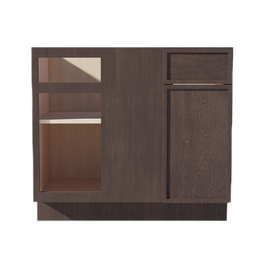 BBC39/42-SSE  Base cabinet Blind Corner - Slim Shaker Style - Espresso   39"W x 34-1/2"H x 24"D
