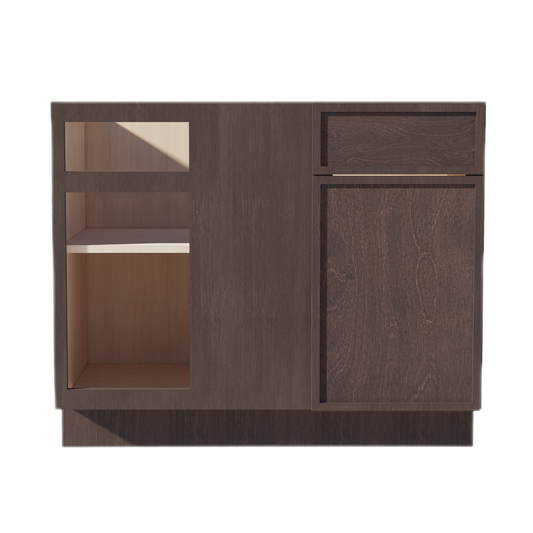 BBC42/45-SSE  Base cabinet Blind Corner - Slim Shaker Style - Espresso   42"W x 34-1/2"H x 24"D