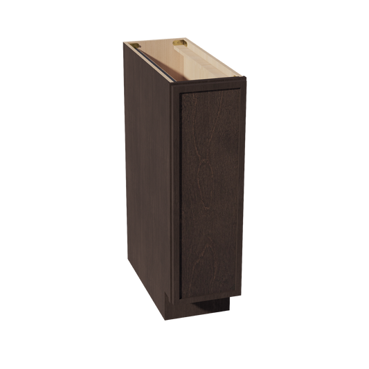 BF0924-SSE  Base cabinet Full Height Door - Slim Shaker Style - Espresso   09"W x 34-1/2"H x 24"D