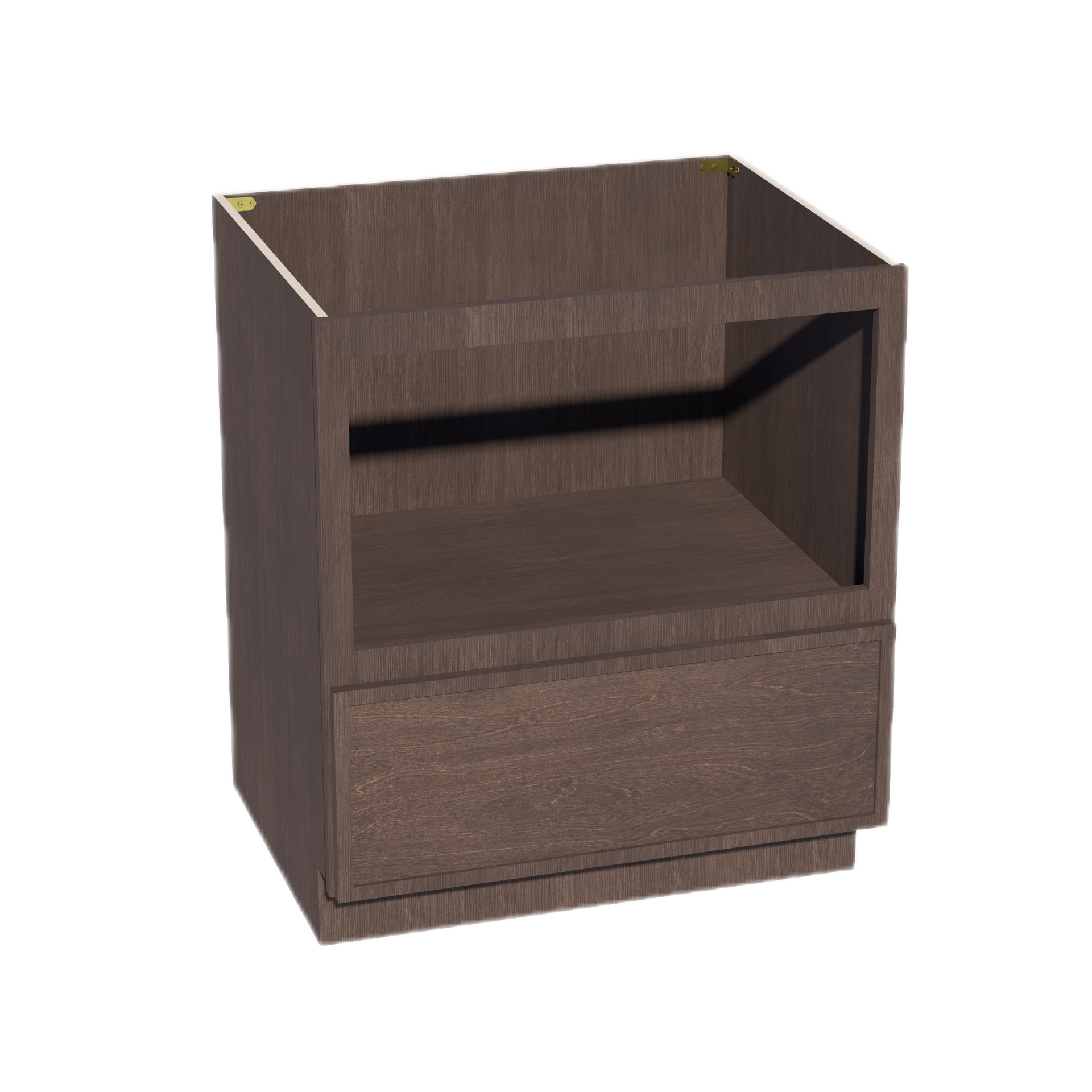 BMC30-SSE  Base Cabinety Drawer Built-in Microwave - Slim Shaker Style - Espresso   30"W x 34-1/2"H x 24"D