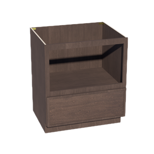 BMC30-SSE  Base Cabinety Drawer Built-in Microwave - Slim Shaker Style - Espresso   30"W x 34-1/2"H x 24"D