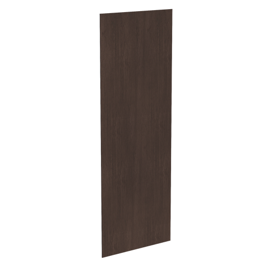 BP3496-1/4-SSE  Base End Skin Panel - Slim Shaker Style - Espresso   34"W x 96"H x 1/4"D