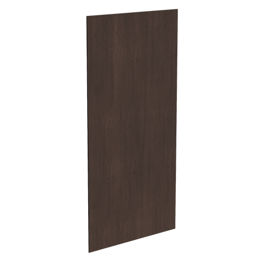 BP4896-1/2-SSE  Base End Skin Panel - Slim Shaker Style - Espresso   48"W x 96"H x 1/2"D