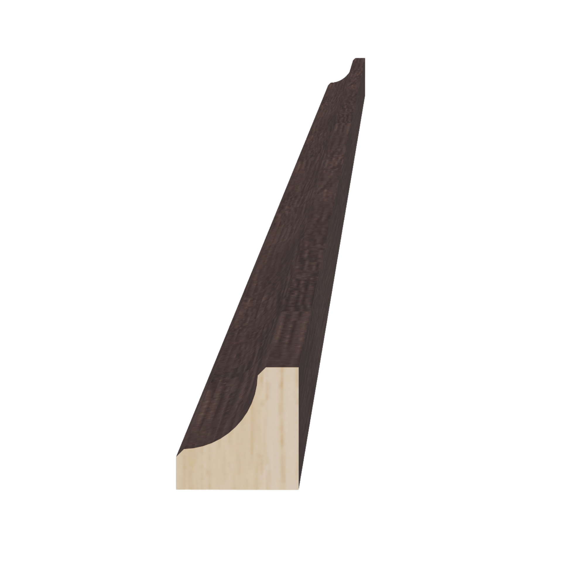 ICM8-SSE  Inside Corner Molding - Slim Shaker Style - Espresso   96"W x 3/4"H x 3/4"D