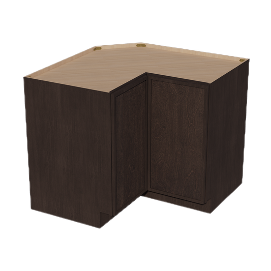 LSB36-SSE  Base Cabinet 2 Door Corner Lazy Susan  - Slim Shaker Style - Espresso   18"x18"W x 34-1/2"H x 24"D