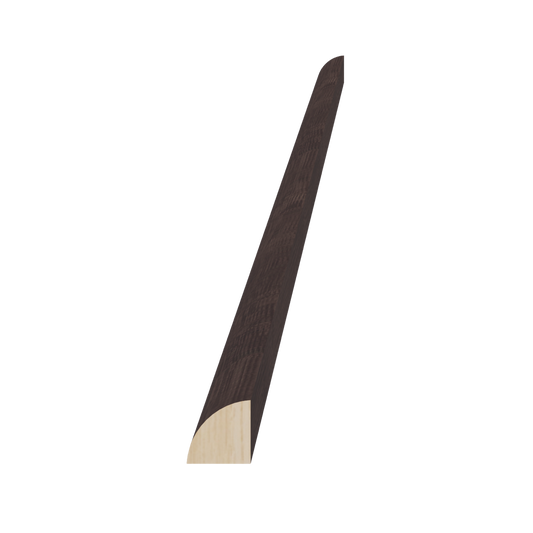 QRM-SSE  Quarter Round Shoe Molding - Slim Shaker Style - Espresso   3/4"W x 96"H x 3/4"D
