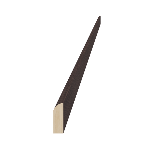 SM8-S-SSE  Scribe Molding - Slim Shaker Style - Espresso   96"W x 3/4"H x 1/4"D