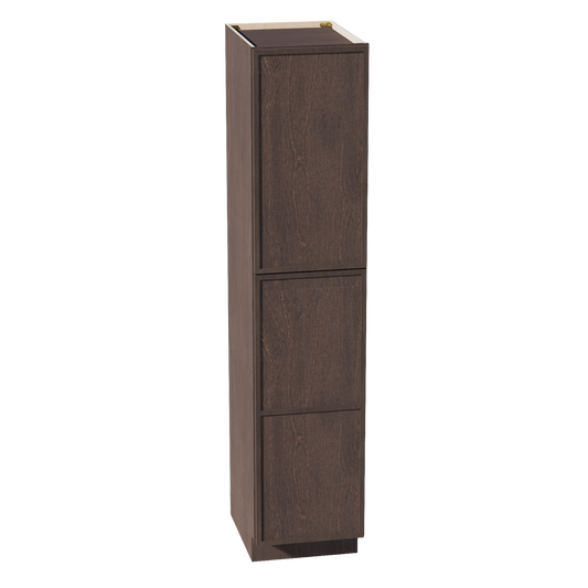 TP1884-SSE  Tall Shelf Pantry Cabinet 2 Door & 6 Sheleves - Slim Shaker Style - Espresso   18"W x 84"H x 24"D