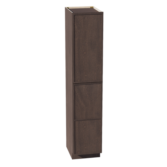 TP1890-SSE  Tall Shelf Pantry Cabinet 2 Door & 6 Sheleves - Slim Shaker Style - Espresso   18"W x 90"H x 24"D