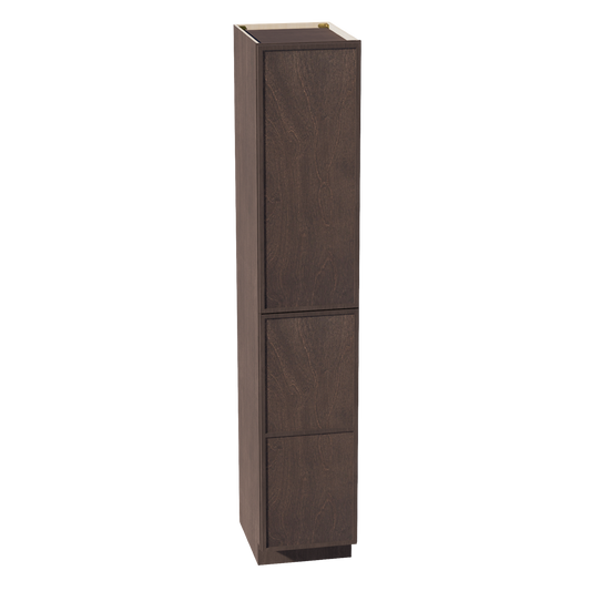 TP1896-SSE  Tall Shelf Pantry Cabinet 2 Door & 6 Sheleves - Slim Shaker Style - Espresso   18"W x 96"H x 24"D