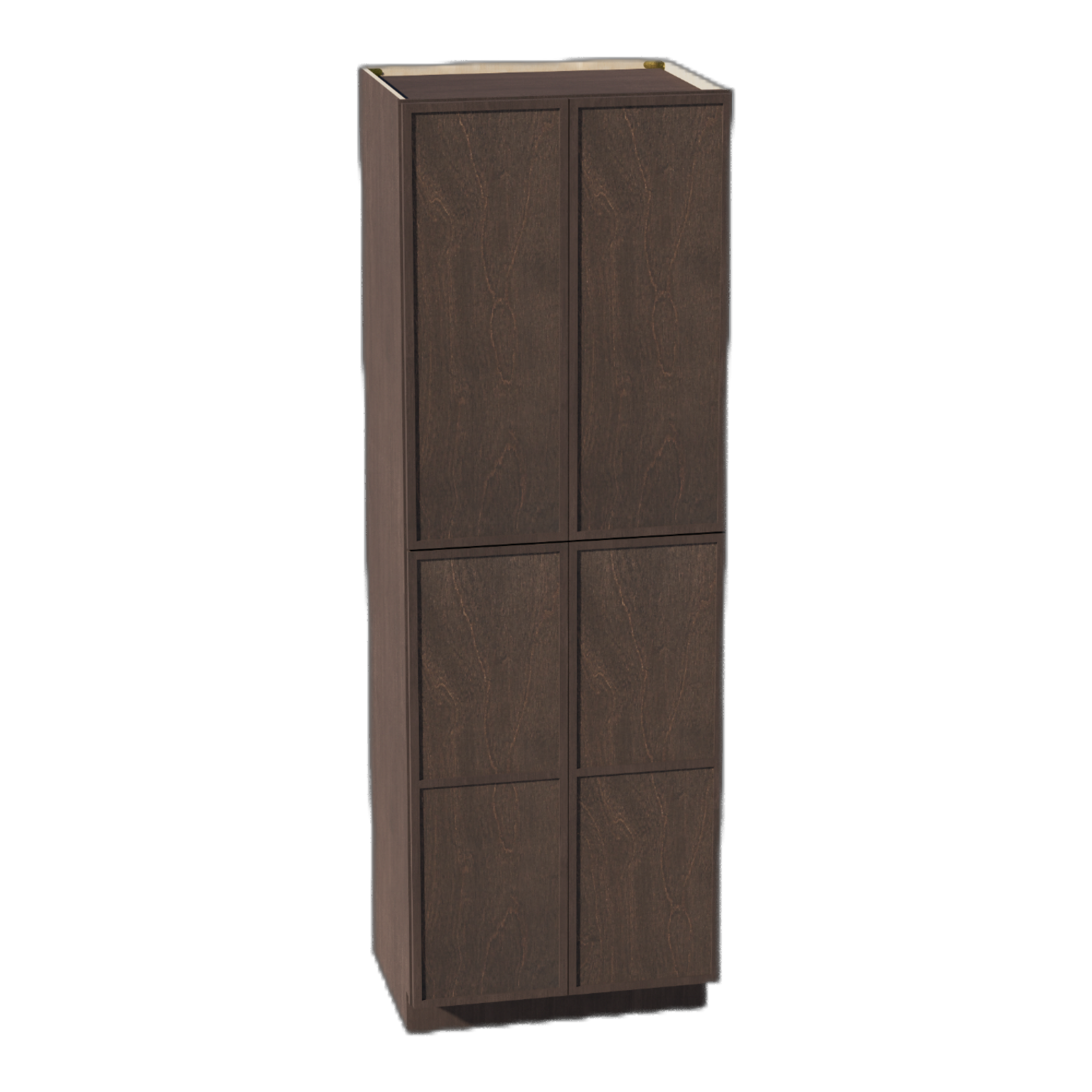 TP3090-SSE  Tall Shelf Pantry Cabinet 2 Door & 6 Sheleves - Slim Shaker Style - Espresso   30" W x 90"H x 24"D