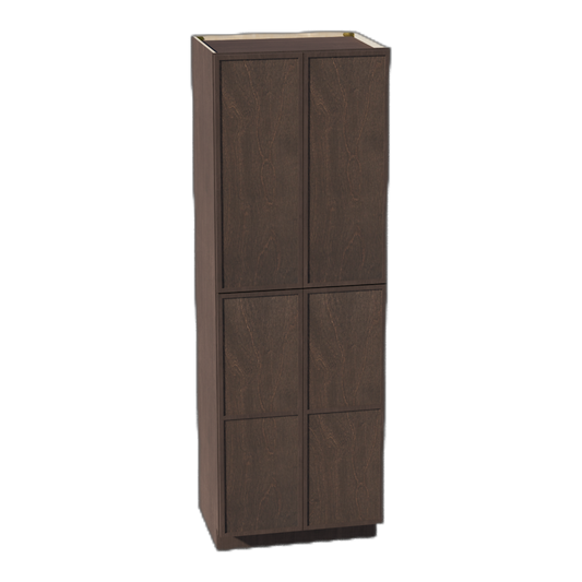 TP3090-SSE  Tall Shelf Pantry Cabinet 2 Door & 6 Sheleves - Slim Shaker Style - Espresso   30" W x 90"H x 24"D