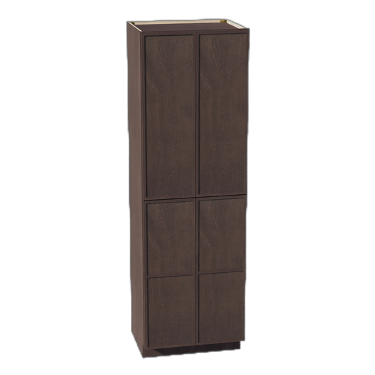 TP3096-SSE  Tall Shelf Pantry Cabinet 2 Door & 6 Sheleves - Slim Shaker Style - Espresso   30" W x 96"H x 24"D