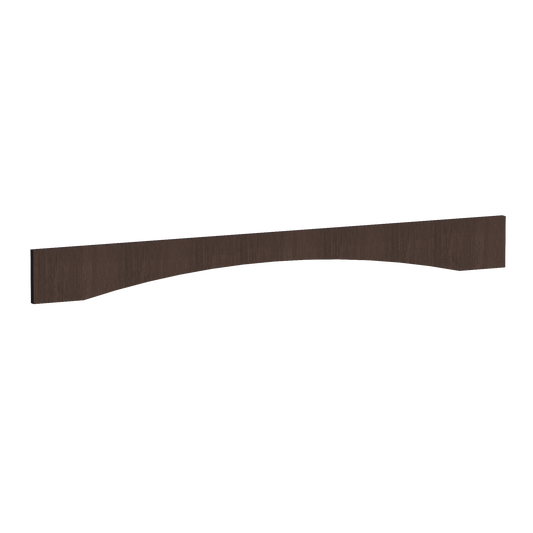 VAR54-SSE  Arched Valance - Slim Shaker Style - Espresso   54"W x 5-1/2"H x