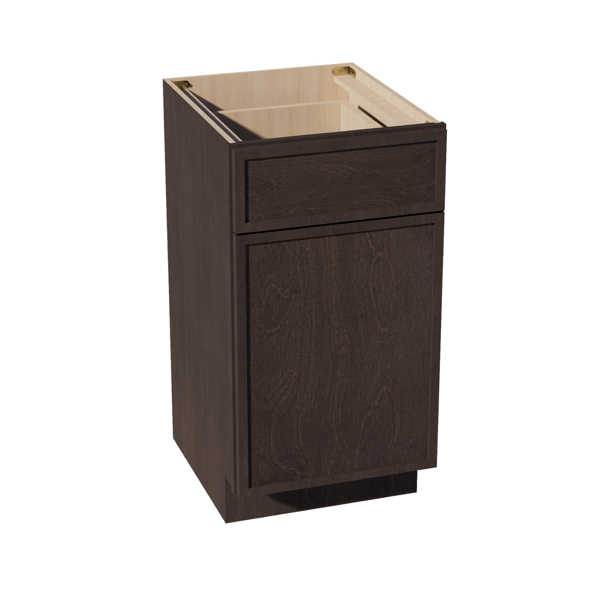 VB1821-SSE  Vanity Base Cabinet 1 Door & 1 Drawer - Slim Shaker Style - Espresso   18"W x 34-1/2"H x 24"D