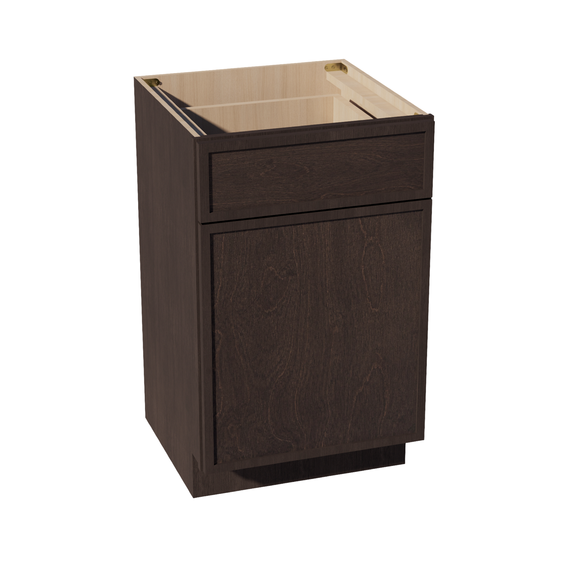 VB2121-SSE  Vanity Base Cabinet 1 Door & 1 Drawer - Slim Shaker Style - Espresso   21"W x 34-1/2"H x 24"D