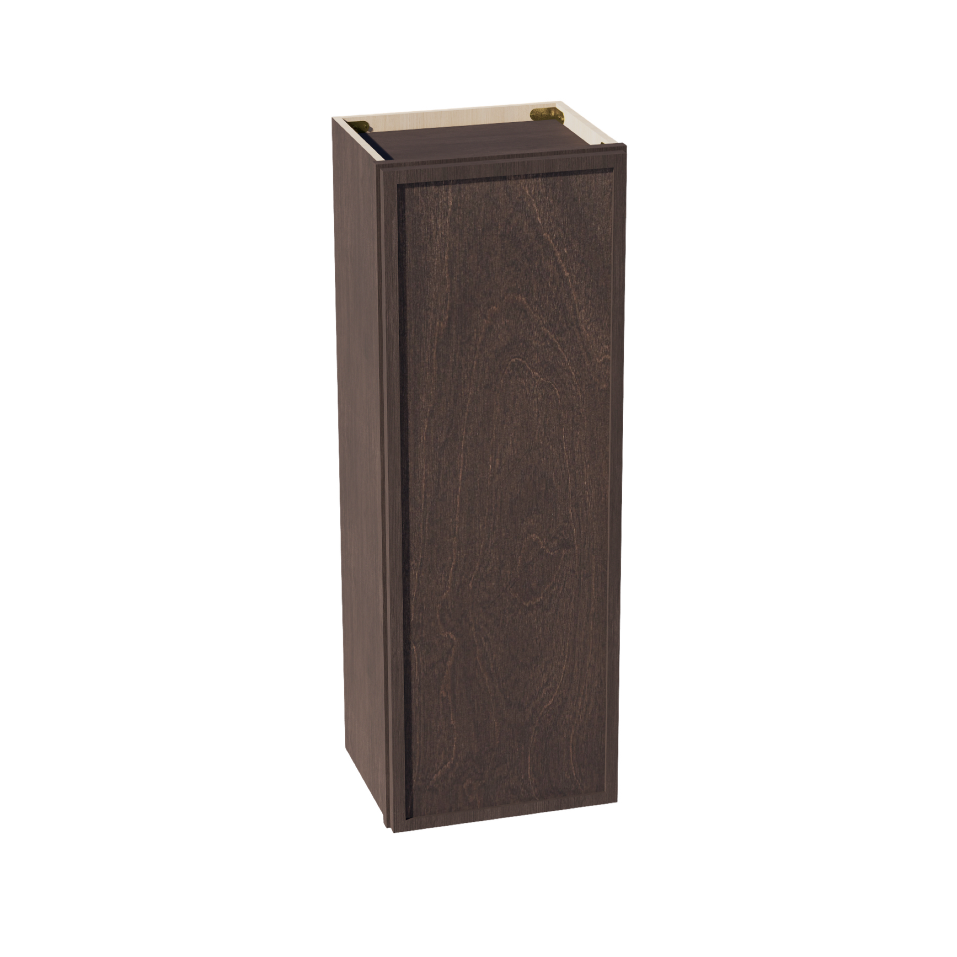 W1542-SSE  Wall Cabinet 1 Door & 2 Shelves - Slim Shaker Style - Espresso   15"W x 42"H x 12"D