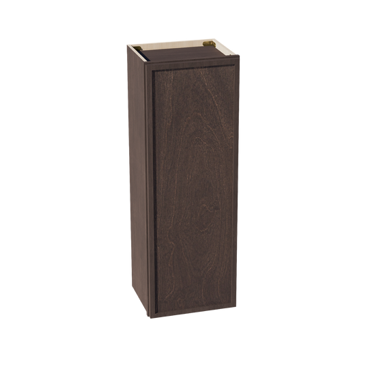 W1542-SSE  Wall Cabinet 1 Door & 2 Shelves - Slim Shaker Style - Espresso   15"W x 42"H x 12"D