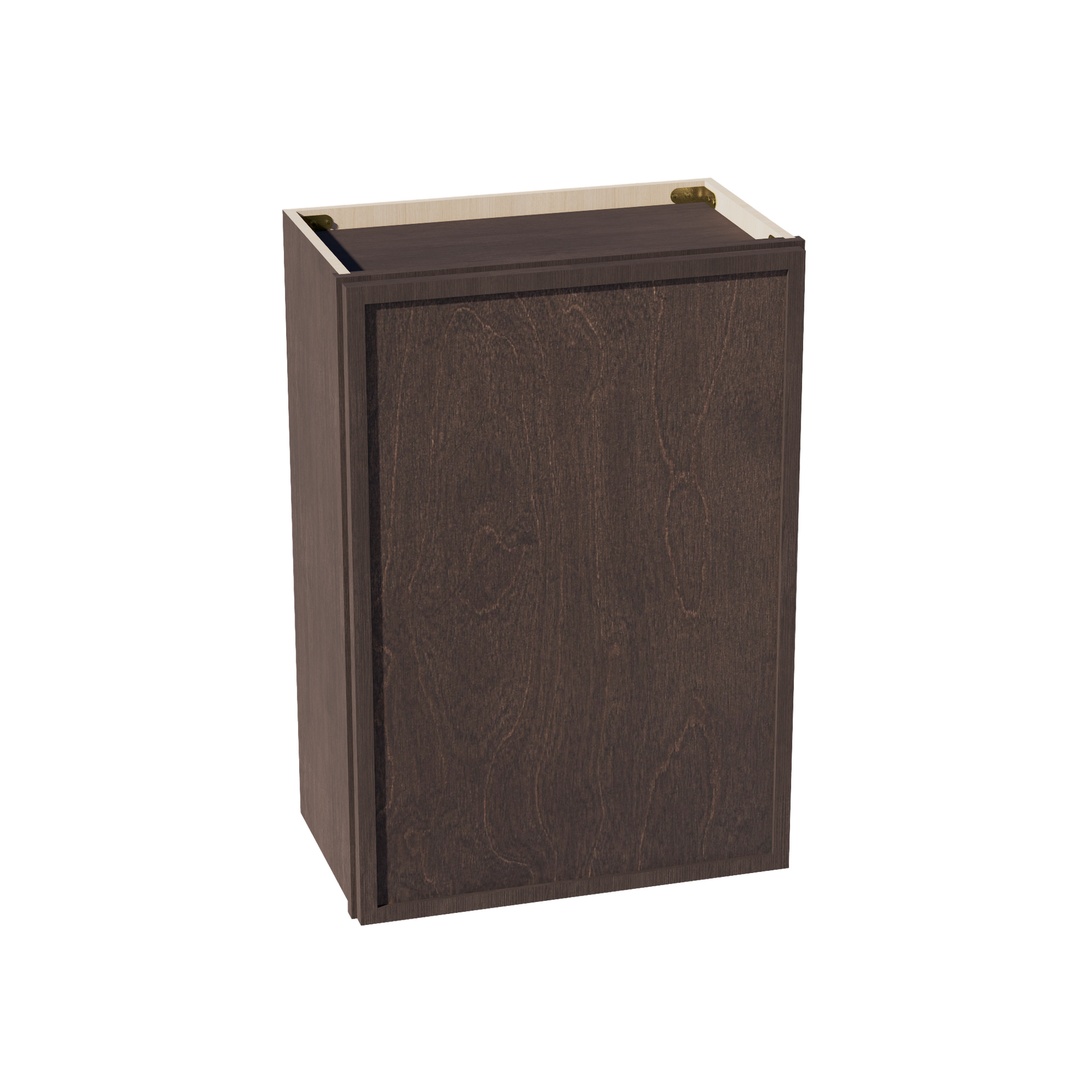 W2130-SSE  Wall Cabinet 1 Door & 2 Shelves - Slim Shaker Style - Espresso   21"W x 30"H x 12"D