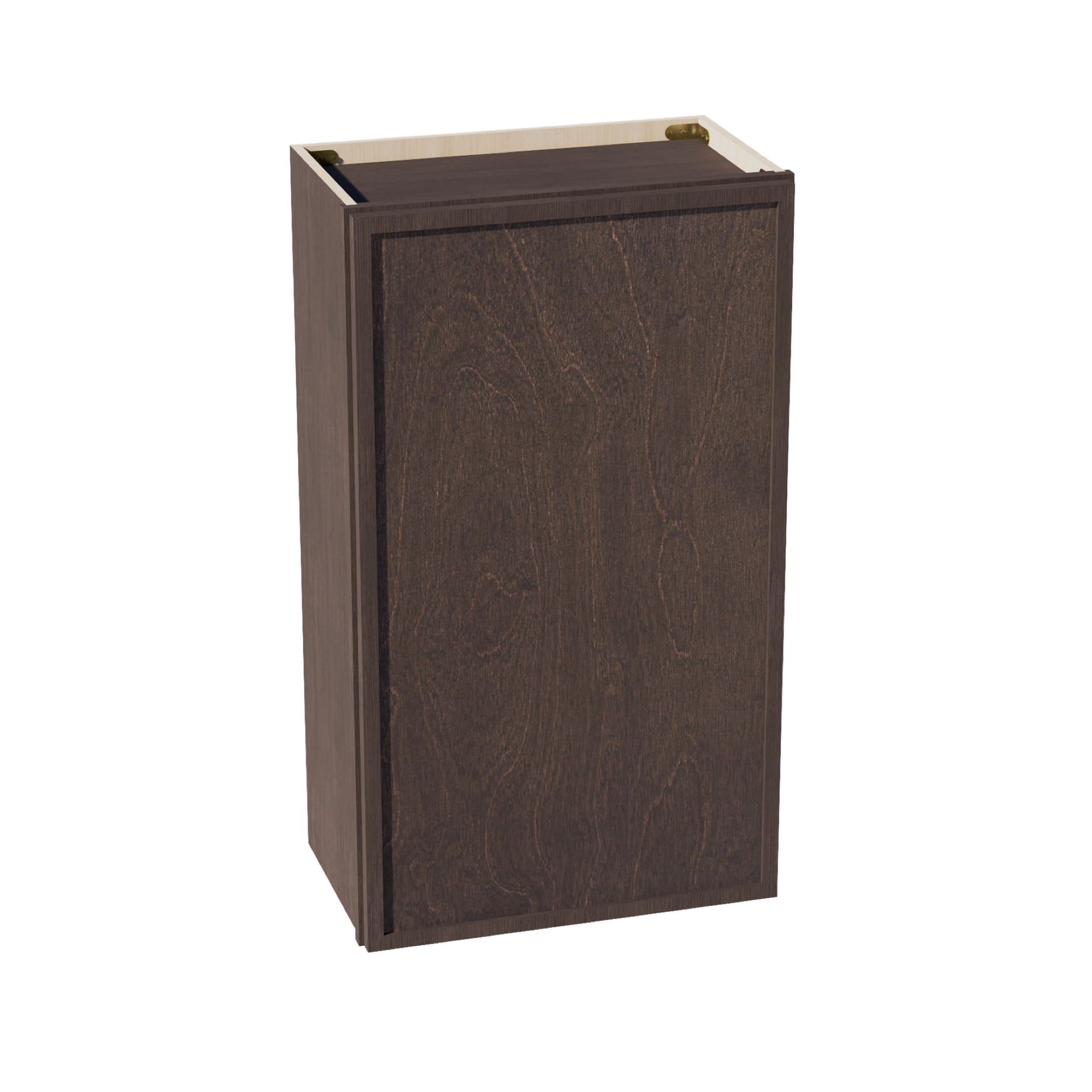 W2136-SSE  Wall Cabinet 1 Door & 2 Shelves - Slim Shaker Style - Espresso   21"W x 36"H x 12"D