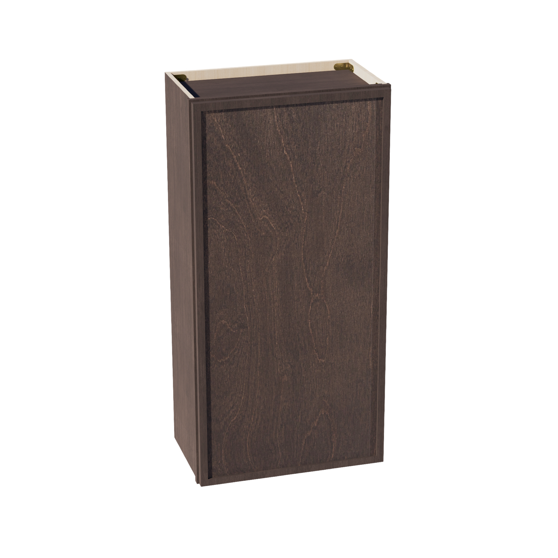 W2142-SSE  Wall Cabinet 1 Door & 2 Shelves - Slim Shaker Style - Espresso   21"W x 42"H x 12"D