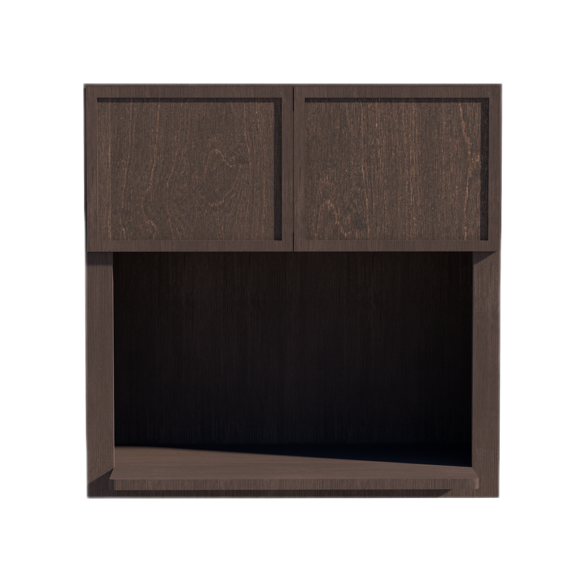 WM3030-SSE  Wall Cabinets 2 Doors Wall Built-in Microwave  - Slim Shaker Style - Espresso   30"W x 30"H x 12"D