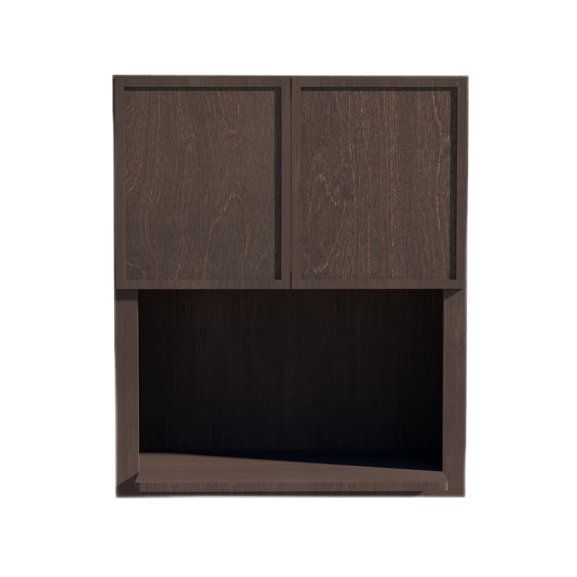 WM3036-SSE  Wall Cabinets 2 Doors Wall Built-in Microwave  - Slim Shaker Style - Espresso   30"W x 36"H x 12"D