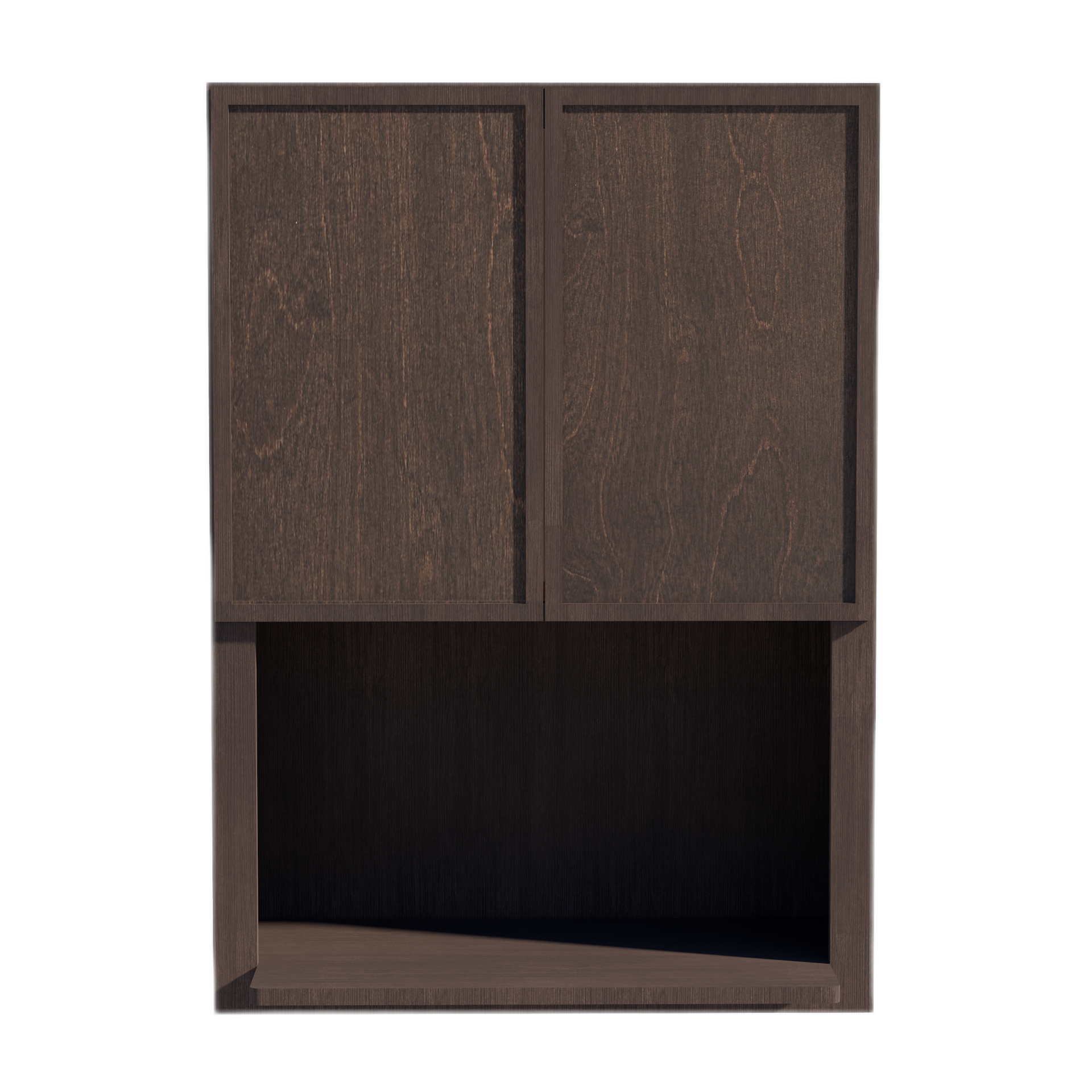 WM3042-SSE  Wall Cabinets 2 Doors Wall Built-in Microwave  - Slim Shaker Style - Espresso   30"W x 42"H x 12"D