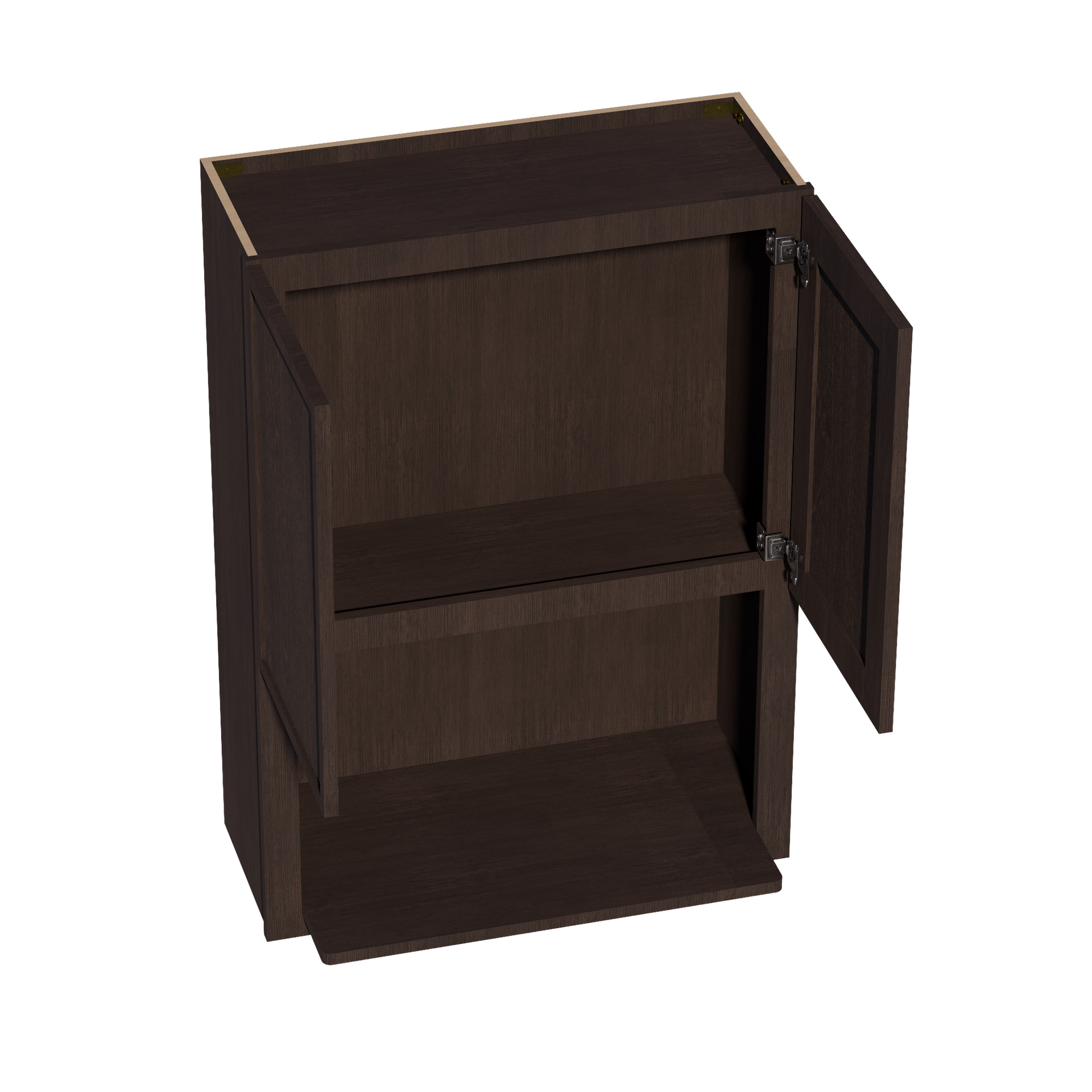 WM3042-SSE  Wall Cabinets 2 Doors Wall Built-in Microwave  - Slim Shaker Style - Espresso   30"W x 42"H x 12"D