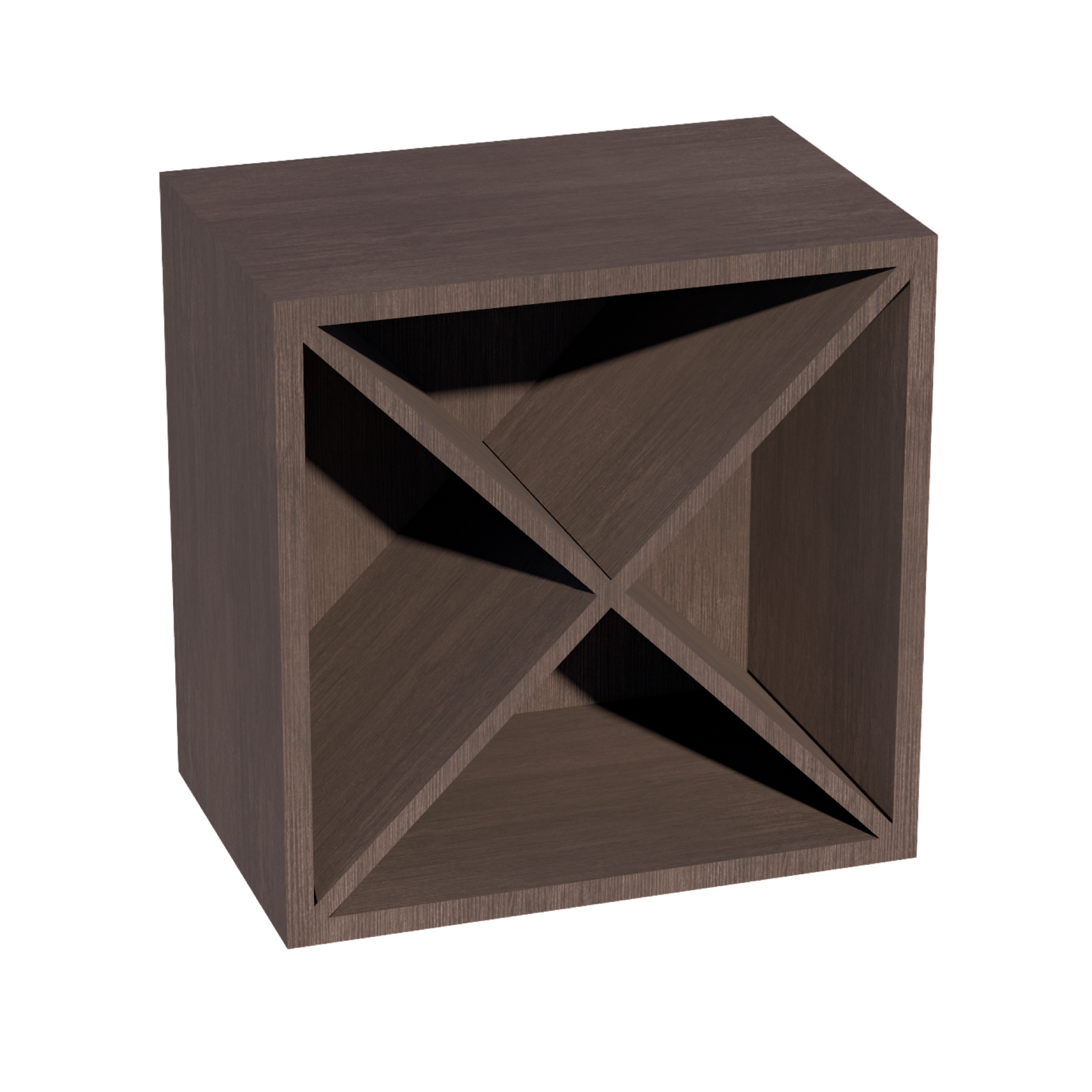 WR1818-SSE  Wood Wall Mounted Range Hood - Slim Shaker Style - Espresso   18"W x 18"H x 12"D